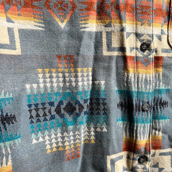 Pendleton jacquard lodge shirt virgin wool Size M - Picture 5 of 9